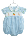 Easter Bunny and Carrots Smocked Henry Bubble