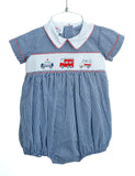 First Responders Smocked Henry Bubble