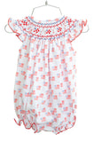 Americana Smocked Birdie Bubble