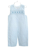 Blue Hearts Smocked Norman Longall