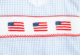 Flags Smocked Elliot Bubble