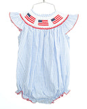 Flags Smocked Birdie Bubble