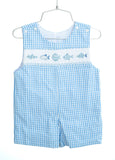 Blue Fish Smocked Benjamin Jonjon