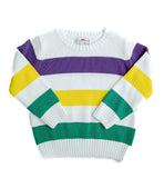 Mardi Gras Stripes Unisex Sweater