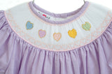 Rainbow Hearts Smocked Helen Dress