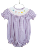 Rainbow Hearts Smocked Birdie Bubble