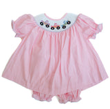 Monster Trucks Smocked Annabelle Bloomer Set