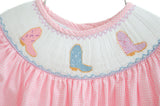 Cowgirl Boots Smocked Annabelle Bloomer Set