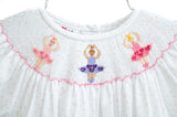 Ballerinas Smocked Annabelle Bloomer Set