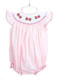 Strawberries Smocked Birdie Bubble