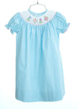 Hydrangeas Smocked Helen Dress
