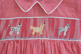 Puppy Dogs Smocked Henry Bubble