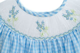 Bluebonnets in Spring Smocked Helen Dress