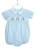 Blue Golf Smocked Henry Bubble
