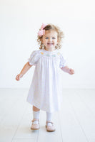 Smocked Sprinkle Birthday Dress for Babies, Toddlers and Kids I Ruth and Ralph 6 / Helen Dress