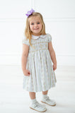 Floral Ribbon Smocked Caroline Dress