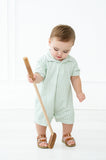 Green Gingham Pima Harold Romper