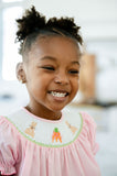 Easter Bunny and Carrots Smocked Helen Dress