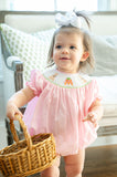 Easter Bunny and Carrots Smocked Birdie Bubble
