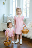 Easter Bunny and Carrots Smocked Helen Dress