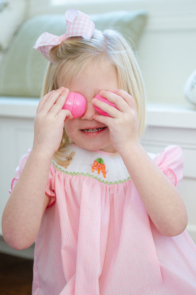 Pink Smocked Easter Bunny Dress for Girls I Ruth and Ralph 18M / Helen Dress Pink Smocked Easter Bunny Dress for Girls I Ruth and Ralph 18M / Helen Dress