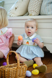 Easter Bunny and Carrots Smocked Henry Bubble