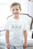 Blue Golf Smocked Beau T-Shirt/Shorts Set