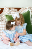 Bluebonnets in Spring Smocked Helen Dress