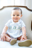 Blue Golf Smocked Henry Bubble