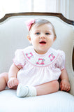 Pink Golf Smocked Birdie Bubble