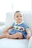 Monster Trucks Smocked Henry Bubble