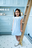 Bluebonnets in Spring Smocked Helen Dress