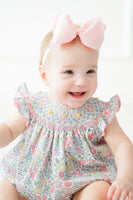 Secret Garden Floral Smocked Birdie Bubble