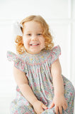 Secret Garden Floral Smocked Helen Dress