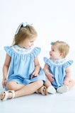 Blue Fish Smocked Birdie Bubble
