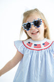 Flags Smocked Annabelle Bloomer Set