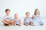 Flags Smocked Beau T-Shirt/Shorts Set