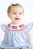 Flags Smocked Birdie Bubble