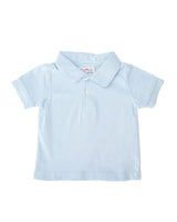 Light Blue Stripes Pima Cotton Shep Polo