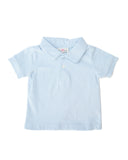 Light Blue Stripes Pima Cotton Shep Polo