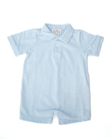 Light Blue Stripes Pima Cotton Harold Romper