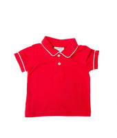 Solid Red Pima Cotton Shep Polo