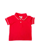 Solid Red Pima Cotton Shep Polo