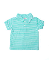 Green Stripes Pima Cotton Shep Polo