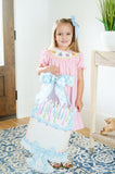 Pink Birthday Cakes Smocked Helen Dress
