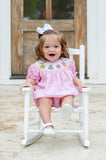 Pink Birthday Cakes Smocked Birdie Bubble