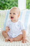 Blue Football Layette Set