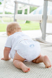 Blue Football Layette Set