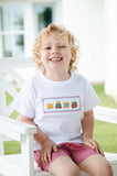 Red Birthday Cakes Smocked Beau T-Shirt/Shorts Set
