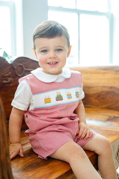 smocked first birthday dress Girl's Birthday Girl Smocked Bubble in Pink size 12M